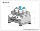 Large Orbital Shaker w/ Integrated Stainless Steel Pallet Jack Stand