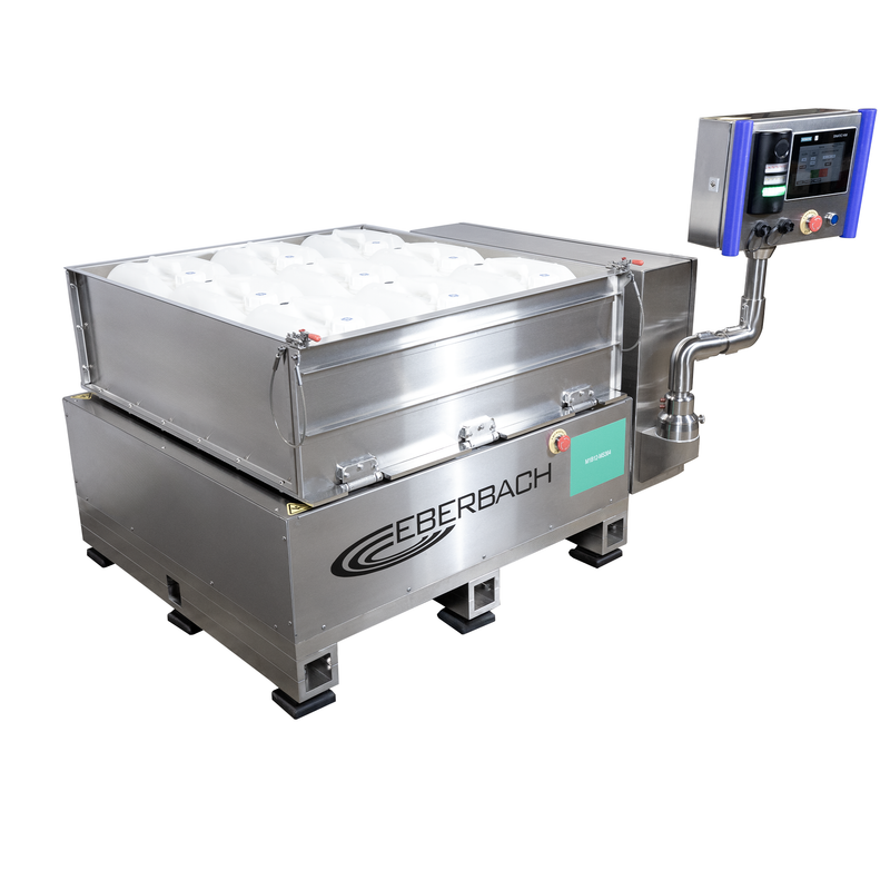 Large Capacity cGMP Suitable Orbital Shaker w/ Custom Top Carrier for Chromatography Resin Resuspension