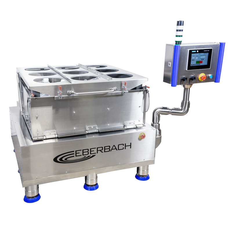 Large Capacity cGMP Suitable Orbital Shaker w/ Custom Top Carrier for Chromatography Resin Resuspension