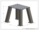 Shaker Stand for Continuous Duty Benchtop - Fixed Speed Reciprocal Shaker - Dimensions