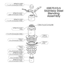 Eberbach E8670.FG.S Blending Assembly, engineered for efficient and consistent blending in laboratory applications with high durability and precision.