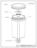500ml Borosilicate Glass Blending Container